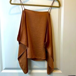 Never worn Express sexy scarf tank top: silky crepe